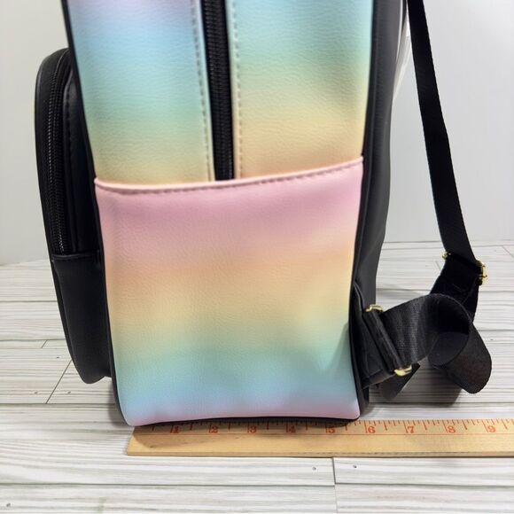 NWT‎ BETSEY JOHNSON OMBRÉ QUILTED BADLEY UNICORN LARGE BACKPACK - Picture 8 of 12